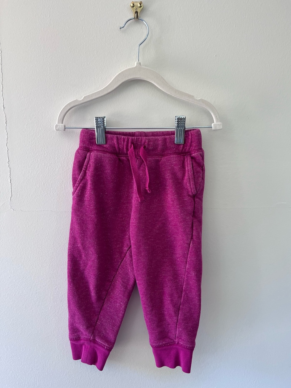 Tea Collection | Pink Terrycloth Joggers | 12-18 months